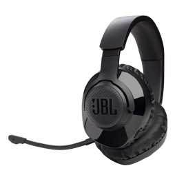 JBL Free WFH Wireless - Black - Wireless over-ear headset with detachable mic - Hero